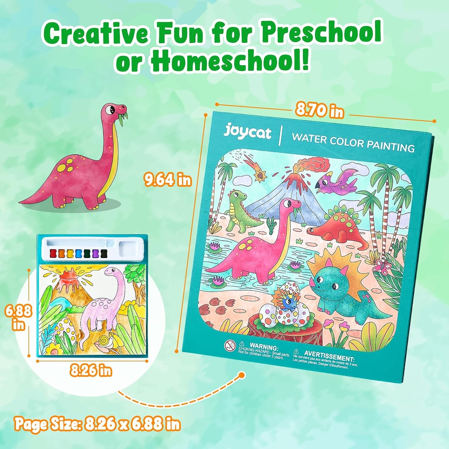 image:imageJoyCat Paint with Water Coloring Books for Toddlers Bugs amp BlossomsDinosaurs