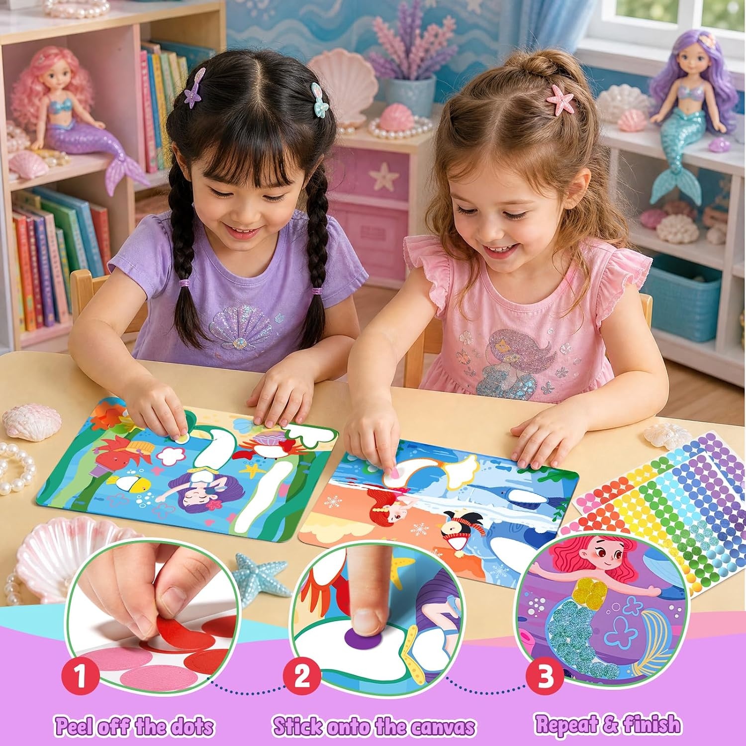 image:imageJoyCat 24 Pack DIY Poke Art Unicorn Party Favors for Girls MessFree Craft Kits for Kids Ages 49 Activity Set for Birthday Goodie Bags Classroom Prizes and Group Fun