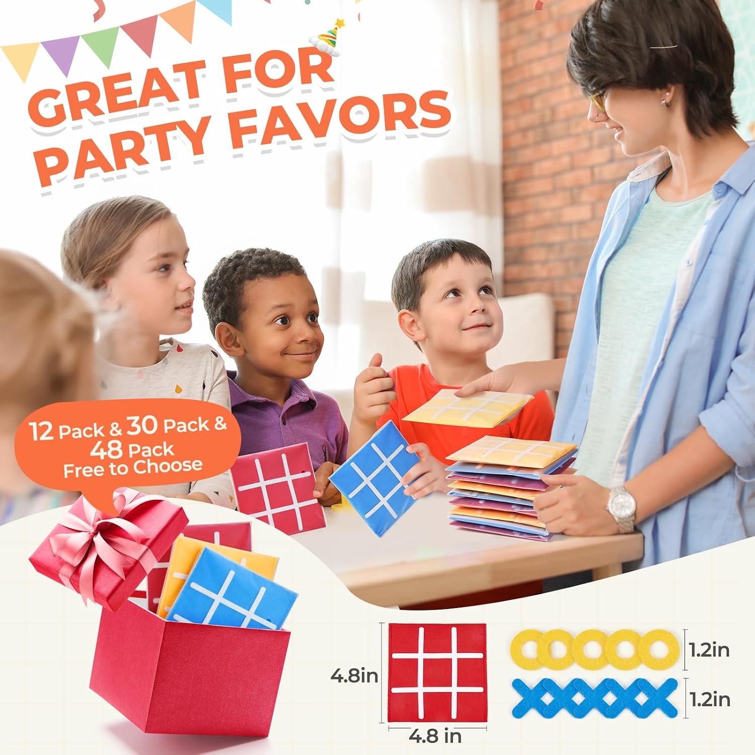 image:imageJoyCat DIY Journal Kit for Girls with Storage Bag30 Pack Tic Tac Toe Party Favors for Kids Classroom Prizes Goodie Bag Stuffers Birthday Gifts for Students