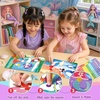 JoyCat 24 Pack Mermaid Dot Art +Unicorn Foil Art Party Favors, Mess-Free Dot Sticker Activity Set with 4800+ Stickers & Goodie Bags, Classroom Prizes, Goodie Bag Stuffers, Mermaid Toys for Ages 3-8