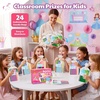 JoyCat 24 Pack Mermaid Dot Art +Unicorn Foil Art Party Favors, Mess-Free Dot Sticker Activity Set with 4800+ Stickers & Goodie Bags, Classroom Prizes, Goodie Bag Stuffers, Mermaid Toys for Ages 3-8