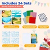 JoyCat 24 Pack Ocean Dot Art +24 Pack Animal Foil Art Party Favors, No Mess Arts and Crafts for Kids,Goodie Bag Stuffers,DIY Creative Activity,Birthday Present for Girls Boys 4 5 6 7 8 9 Years Old