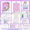 JoyCat DIY Journal Kit for Girls with Storage Bag+30 Pack Tic Tac Toe Party Favors for Kids, Classroom Prizes, Goodie Bag Stuffers, Birthday Gifts for Students