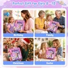 JoyCat DIY Journal Kit for Girls with Storage Bag+30 Pack Tic Tac Toe Party Favors for Kids, Classroom Prizes, Goodie Bag Stuffers, Birthday Gifts for Students