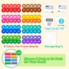 Joycat 8 Ten Frames + 24 Pack Foil Art Craft Party Favors,No Mess Arts and Crafts for Kids,Goodie Bag Stuffers, Preschool Kindergarten Classroom Learning Activities Kids Ages 3-8