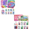 image:imageJoyCat 24 Pack Mermaid Dot Art Unicorn Foil Art Party Favors MessFree Dot Sticker Activity Set with 4800 Stickers amp Goodie Bags Classroom Prizes Goodie Bag Stuffers Mermaid Toys for Ages 38