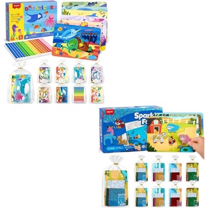 JoyCat 24 Pack Ocean Dot Art +24 Pack Animal Foil Art Party Favors, No Mess Arts and Crafts for Kids,Goodie Bag Stuffers,DIY Creative Activity,Birthday Present for Girls Boys 4 5 6 7 8 9 Years Old