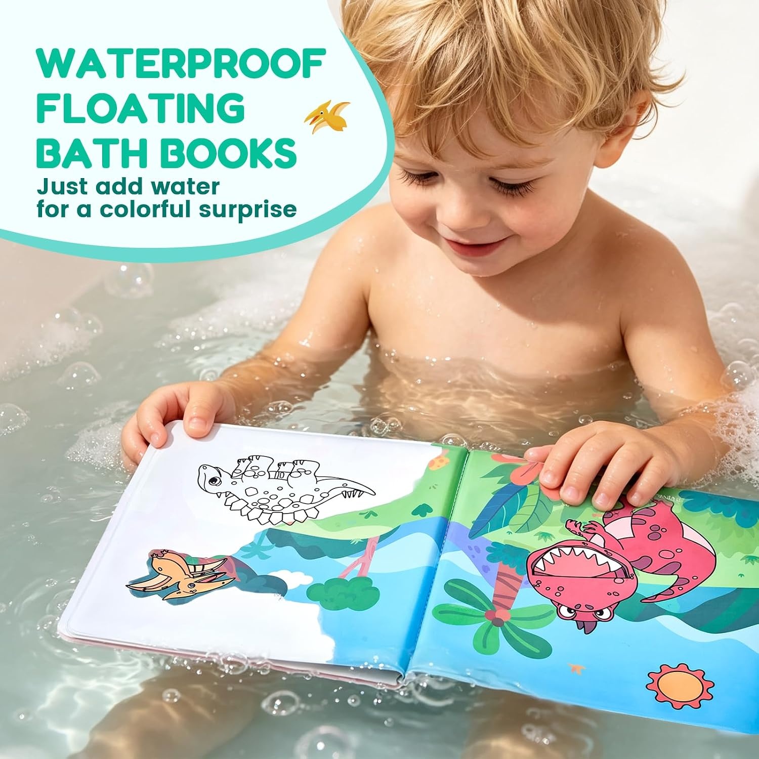 image:imageJoyCat Ocean Water Coloring Book for Toddlers with Water PenDinosaur