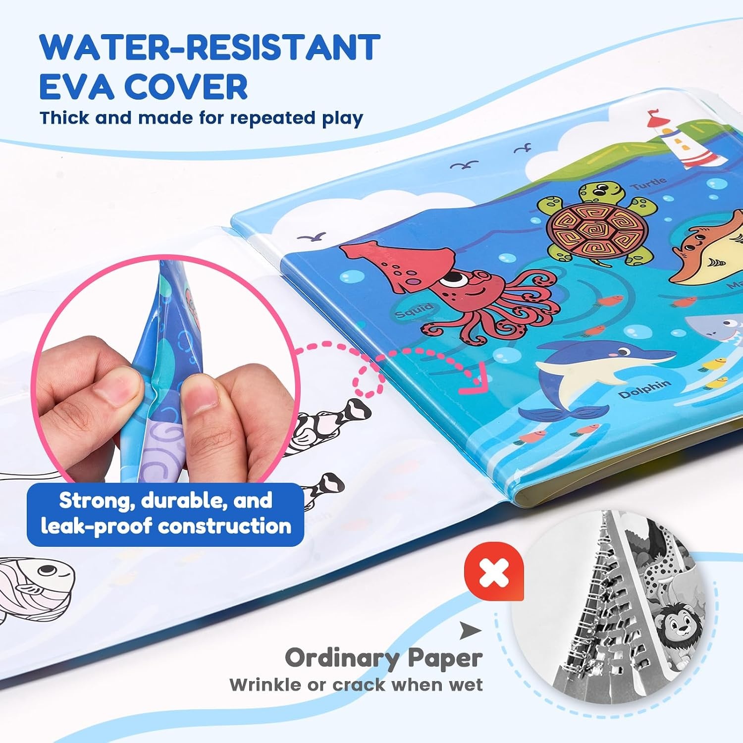 image:imageJoyCat Ocean Water Coloring Book for Toddlers with Water PenOcean