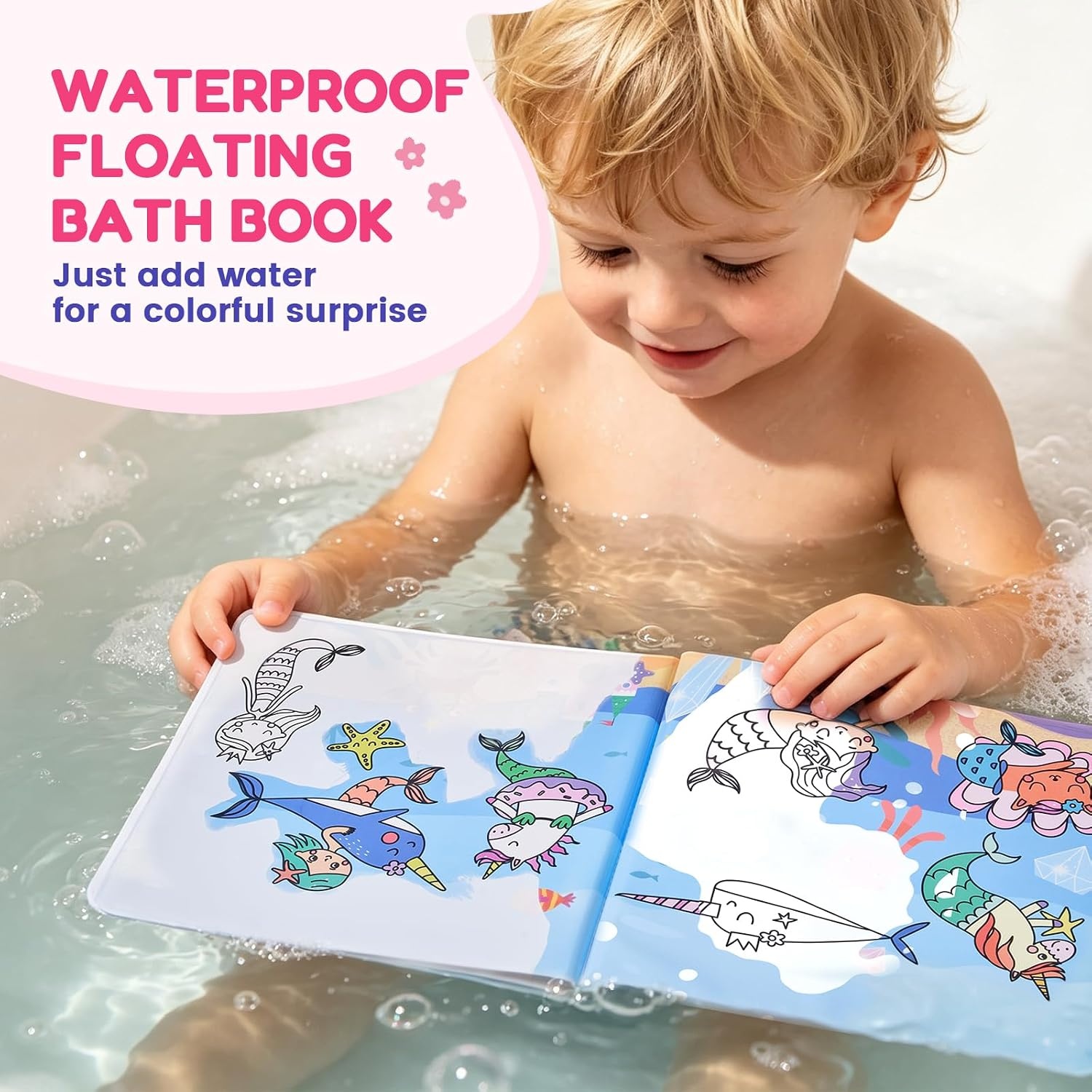 image:imageJoyCat Ocean Water Coloring Book for Toddlers with Water PenUnicorn