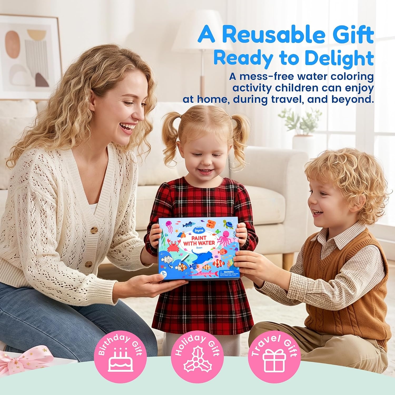 image:imageJoyCat Paint with Water Coloring Book for Toddlers Reusable Fairy1