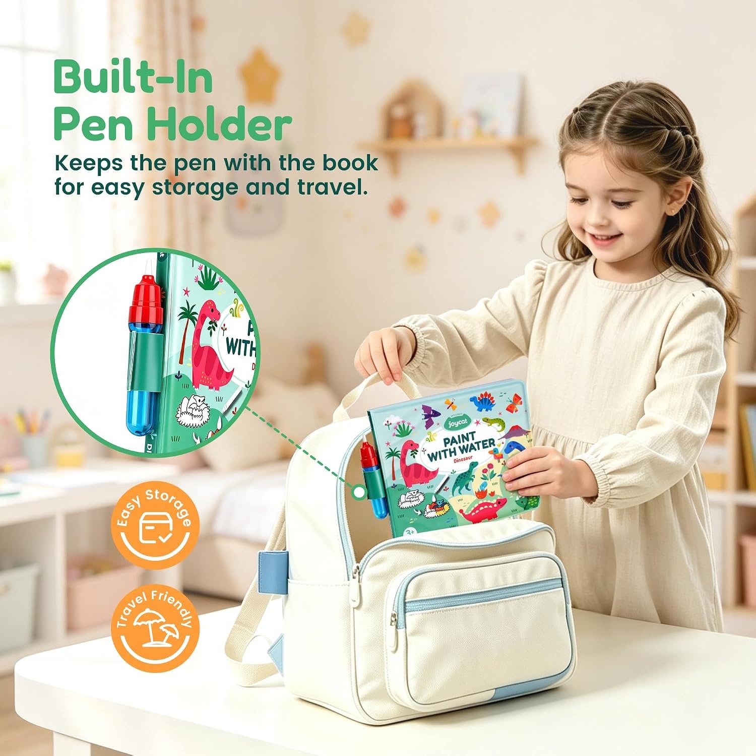 image:imageJoyCat Paint with Water Coloring Book for Toddlers Reusable Fairy1
