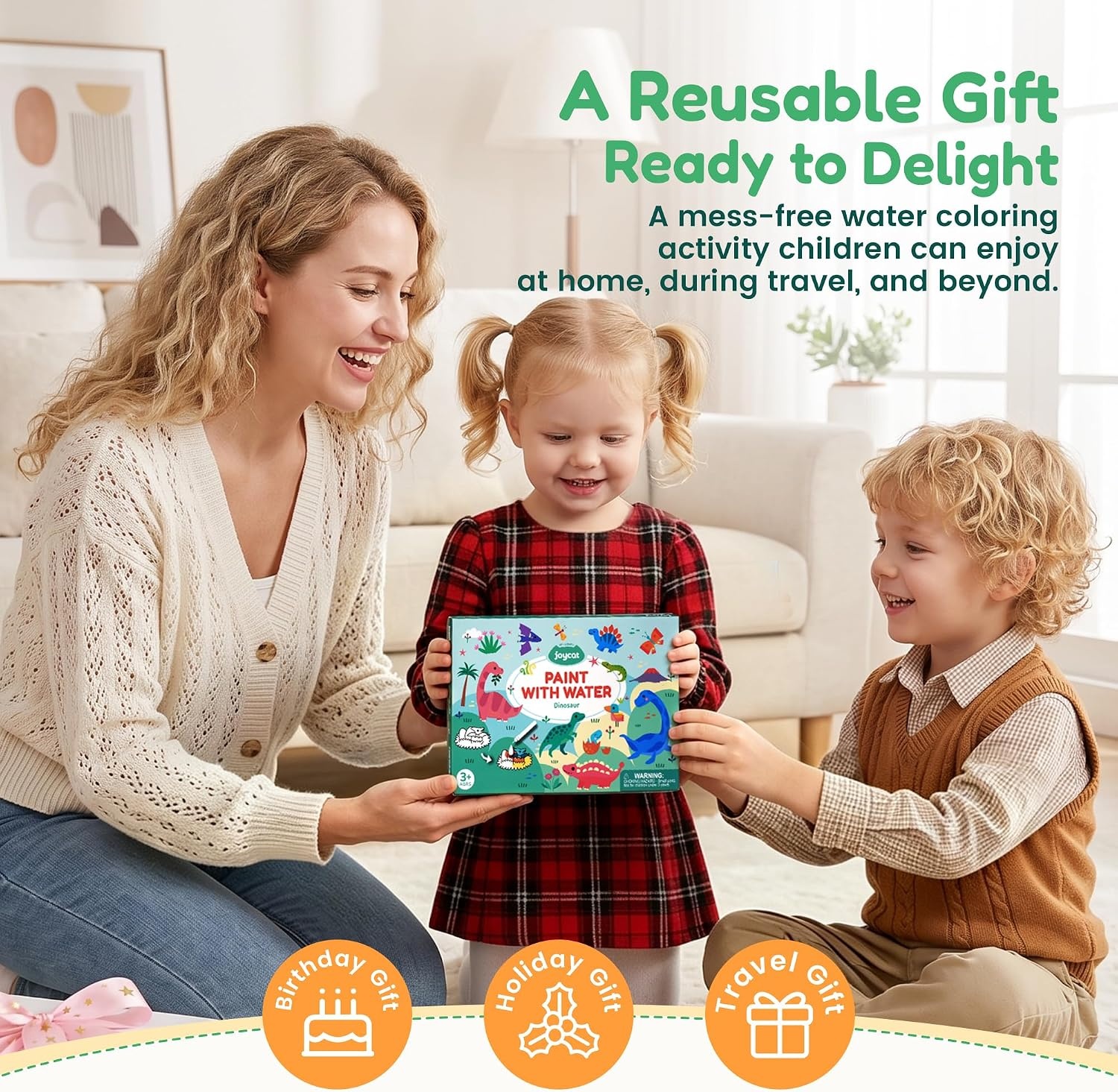 image:imageJoyCat Paint with Water Coloring Book for Toddlers Reusable Fairy1