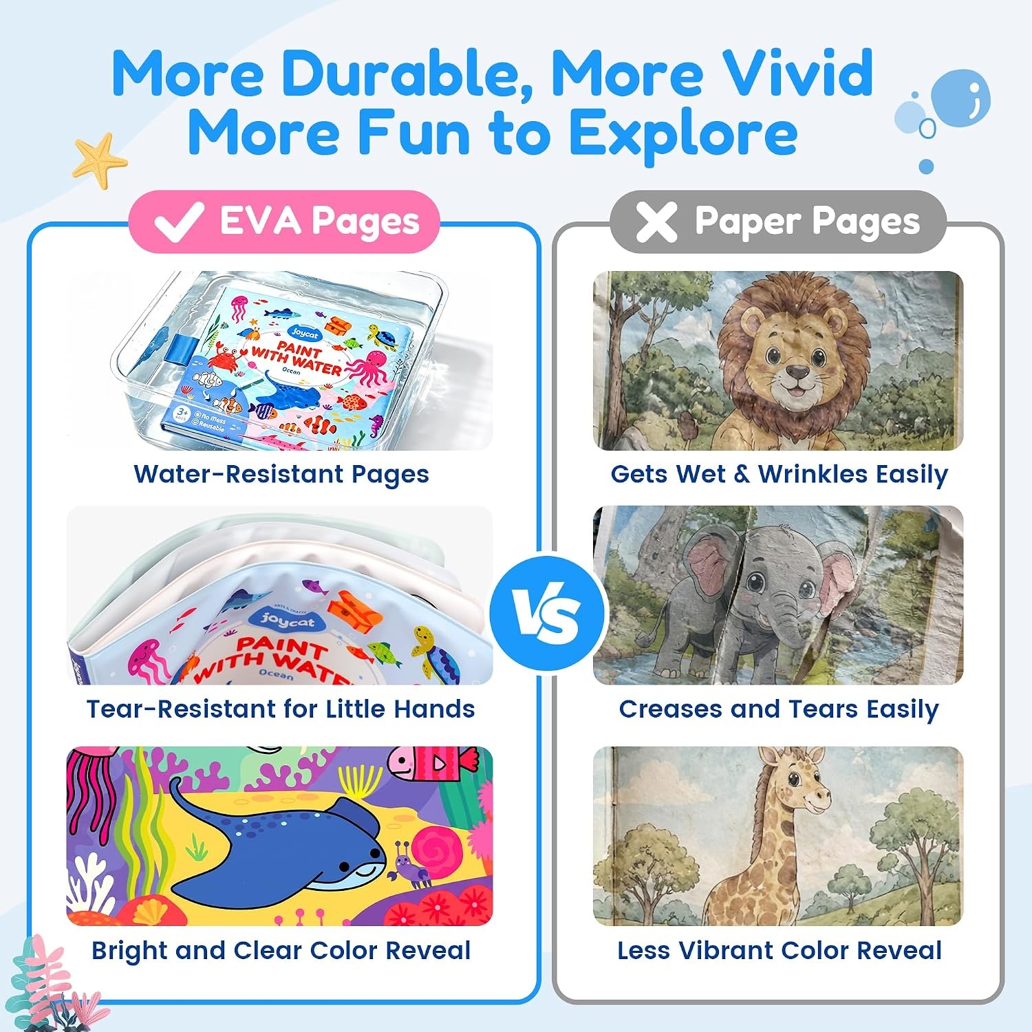image:imageJoyCat Paint with Water Coloring Book for Toddlers Reusable Fairy1