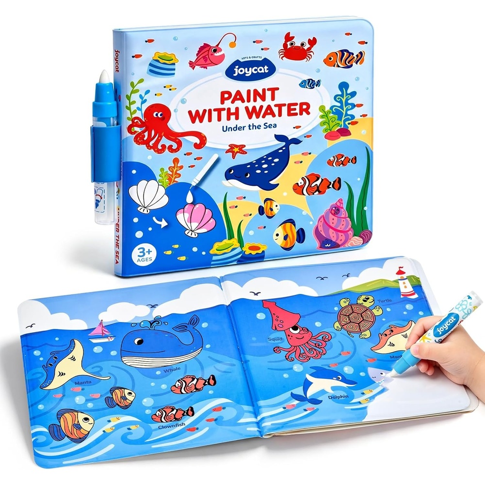 image:imageJoyCat Ocean Water Coloring Book for Toddlers with Water PenOcean