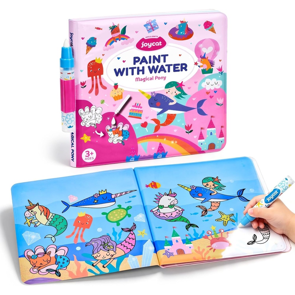 image:imageJoyCat Ocean Water Coloring Book for Toddlers with Water PenUnicorn