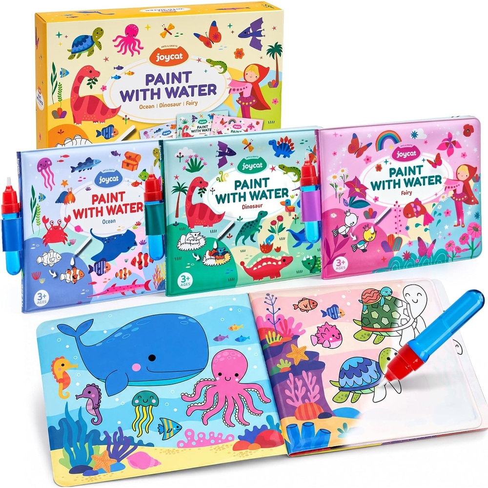 image:imageJoyCat Paint with Water Coloring Book for Toddlers Reusable Fairy1