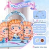 JoyCat Pre-Placed Face Gems for Women Teens & Kids, Rhinestone Jewels(Winter Princess)