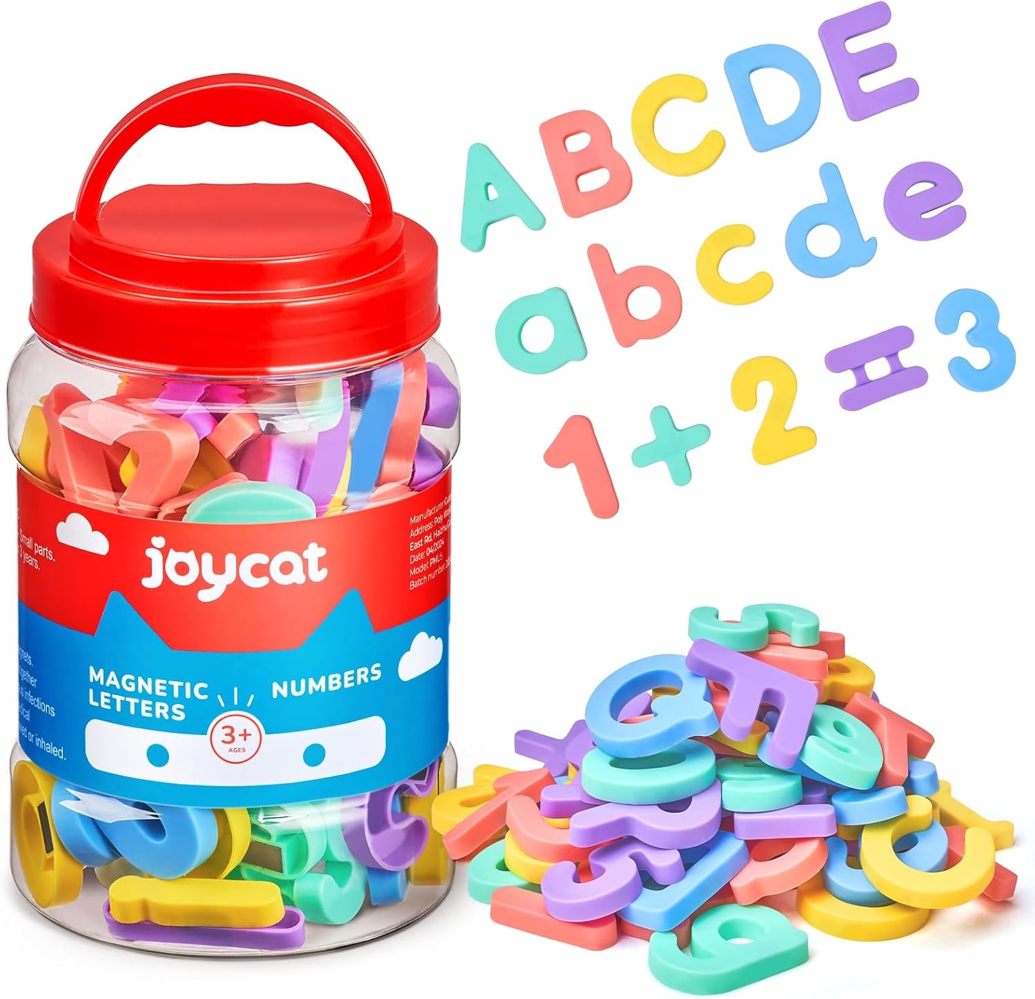 image:imageJoyCat Magnetic Letters and Numbers 78PCS ABC 123 Alphabet Fridge Magnets for Toddlers amp Kids Silicone Alphabet Magnetic Letters 26 Uppercase ABC Fridge Magnets