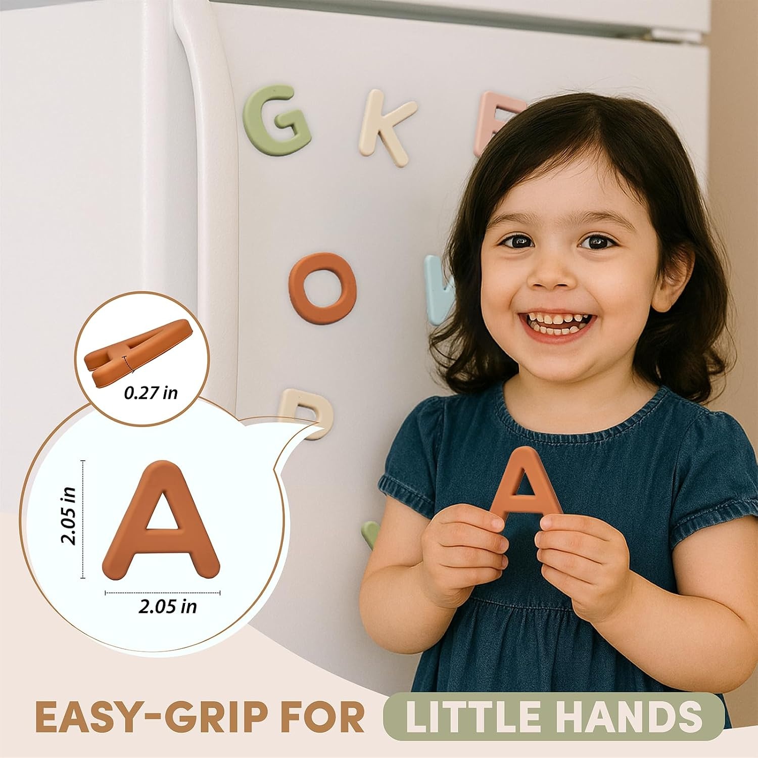 image:imageJoyCat Magnetic Letters and Numbers 78PCS ABC 123 Alphabet Fridge Magnets for Toddlers amp Kids Silicone Alphabet Magnetic Letters 26 Uppercase ABC Fridge Magnets