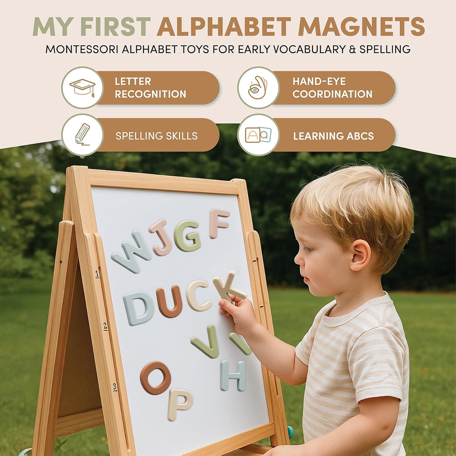 image:imageJoyCat Magnetic Letters and Numbers 78PCS ABC 123 Alphabet Fridge Magnets for Toddlers amp Kids Silicone Alphabet Magnetic Letters 26 Uppercase ABC Fridge Magnets