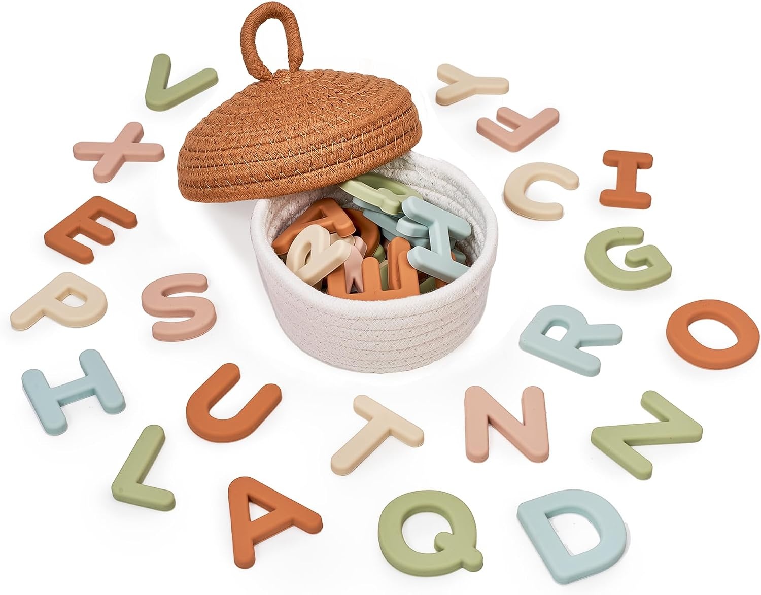 image:imageJoyCat Magnetic Letters and Numbers 78PCS ABC 123 Alphabet Fridge Magnets for Toddlers amp Kids Silicone Alphabet Magnetic Letters 26 Uppercase ABC Fridge Magnets