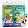 JoyCat Full-Size & Pocket Watercolor Book Set, Travel & Home Art Kit, Gifts for Kids 3-8