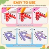 JoyCat Magnetic Animal Letter Tracing Board + JoyCat Double-Sided Magnetic Animal Number Tracing Board – 2-in-1 Numbers 1-20 Writing Toys for Toddlers & Kids, Road Trip Car Activities for Kids