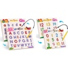 JoyCat Magnetic Animal Letter Tracing Board + JoyCat Double-Sided Magnetic Animal Number Tracing Board – 2-in-1 Numbers 1-20 Writing Toys for Toddlers & Kids, Road Trip Car Activities for Kids