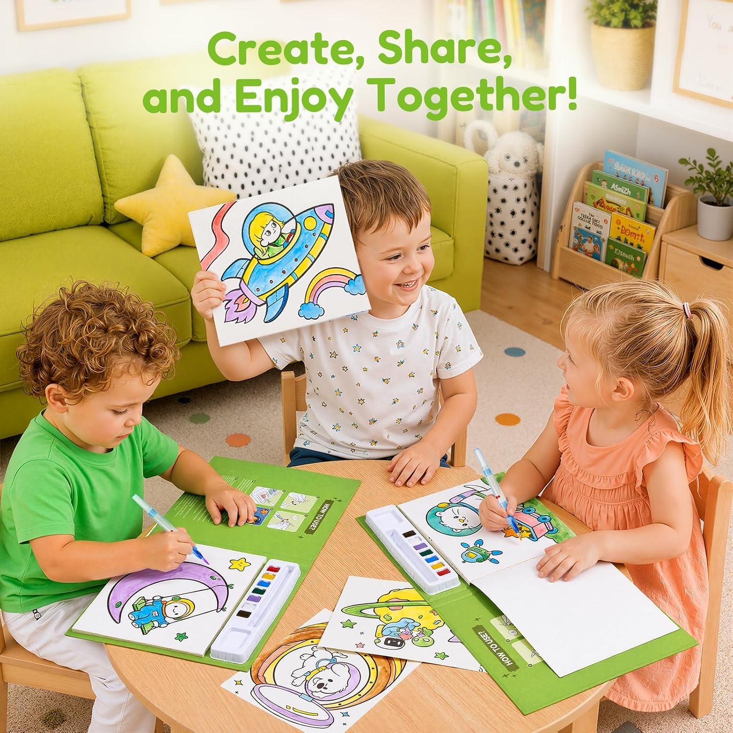 image:imageJoyCat Paint with Water Coloring Books for Toddlers AxolotlSpace
