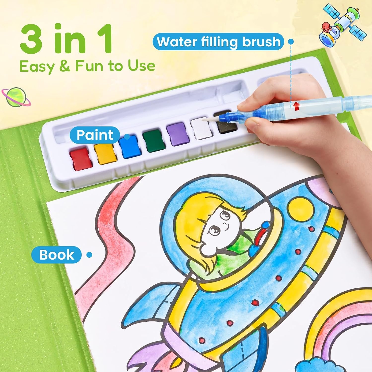 image:imageJoyCat Paint with Water Coloring Books for Toddlers AxolotlSpace