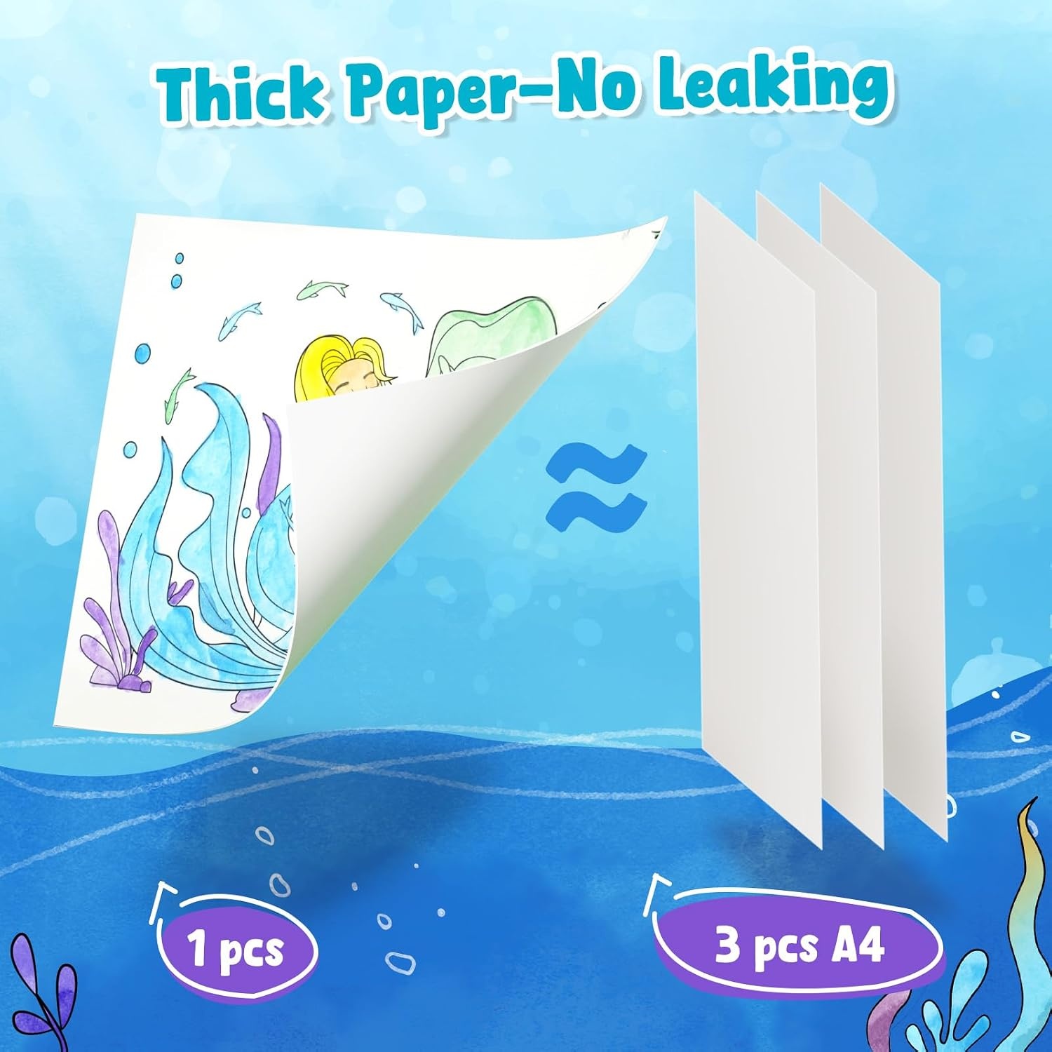 image:imageJoyCat Paint with Water Coloring Books for Toddlers AxolotlUnderwater World