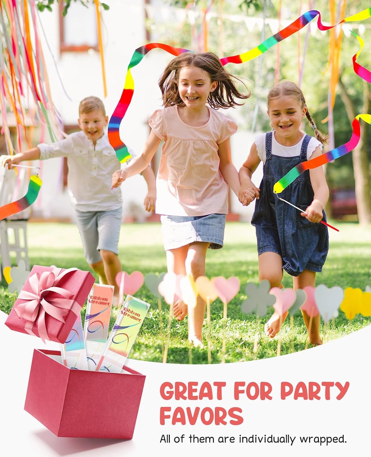 image:imageJoyCat 12 Pack DIY Poke Art Unicorn Dance Ribbon Party Favors for Girls MessFree Craft Kits for Kids Ages 49 Activity Set for Birthday Goodie Bags Classroom Prizes and Group Fun