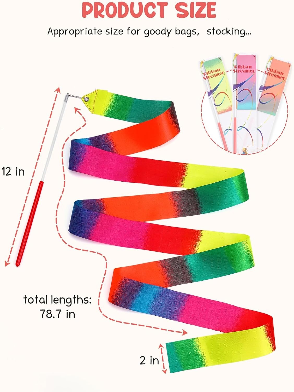 image:imageJoyCat 12 Pack DIY Poke Art Unicorn Dance Ribbon Party Favors for Girls MessFree Craft Kits for Kids Ages 49 Activity Set for Birthday Goodie Bags Classroom Prizes and Group Fun