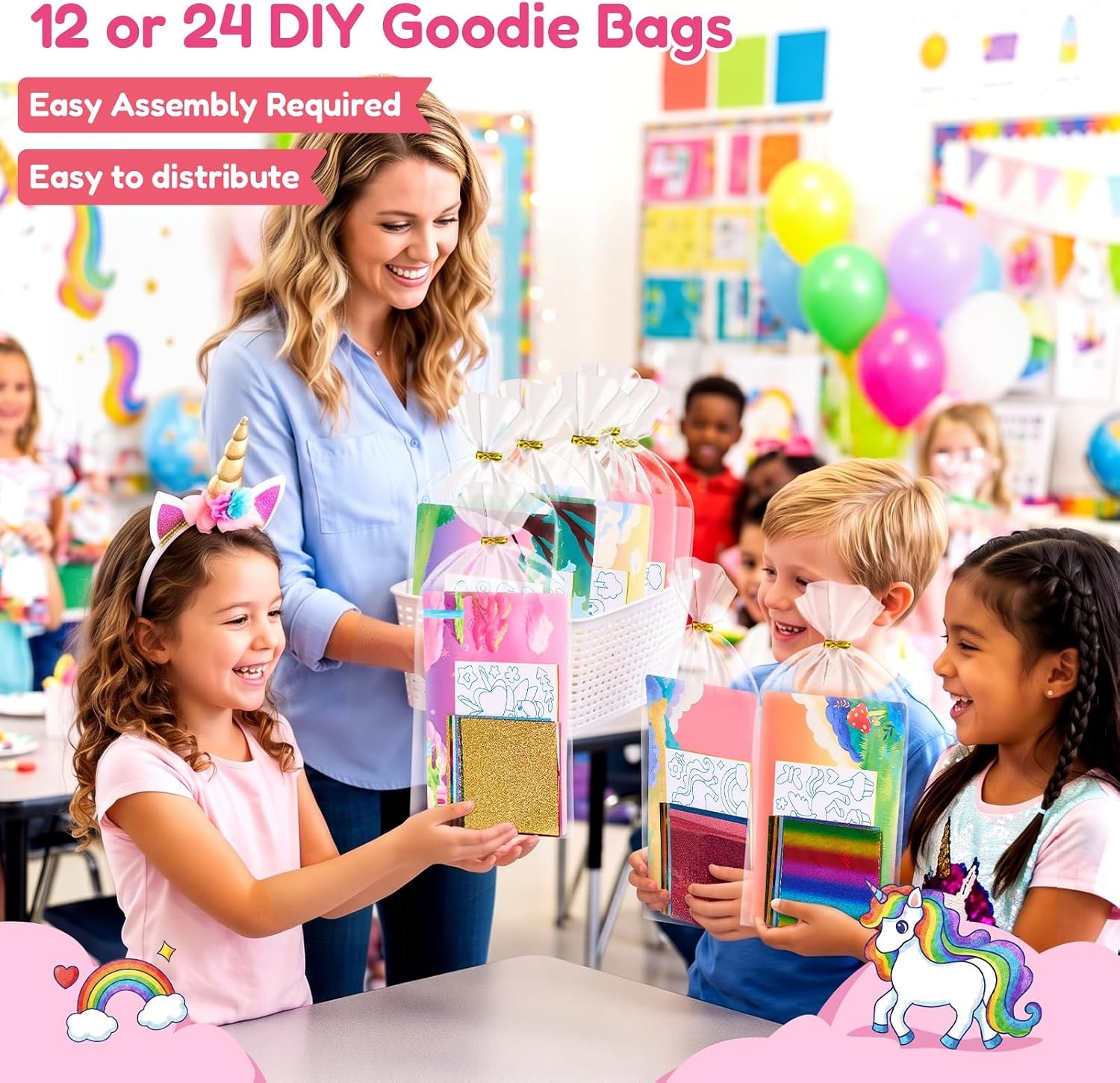 image:imageJoyCat 12 Pack Dinosaur Foil Art Party Favors Craft Kits for Kids Ages 49Unicorn