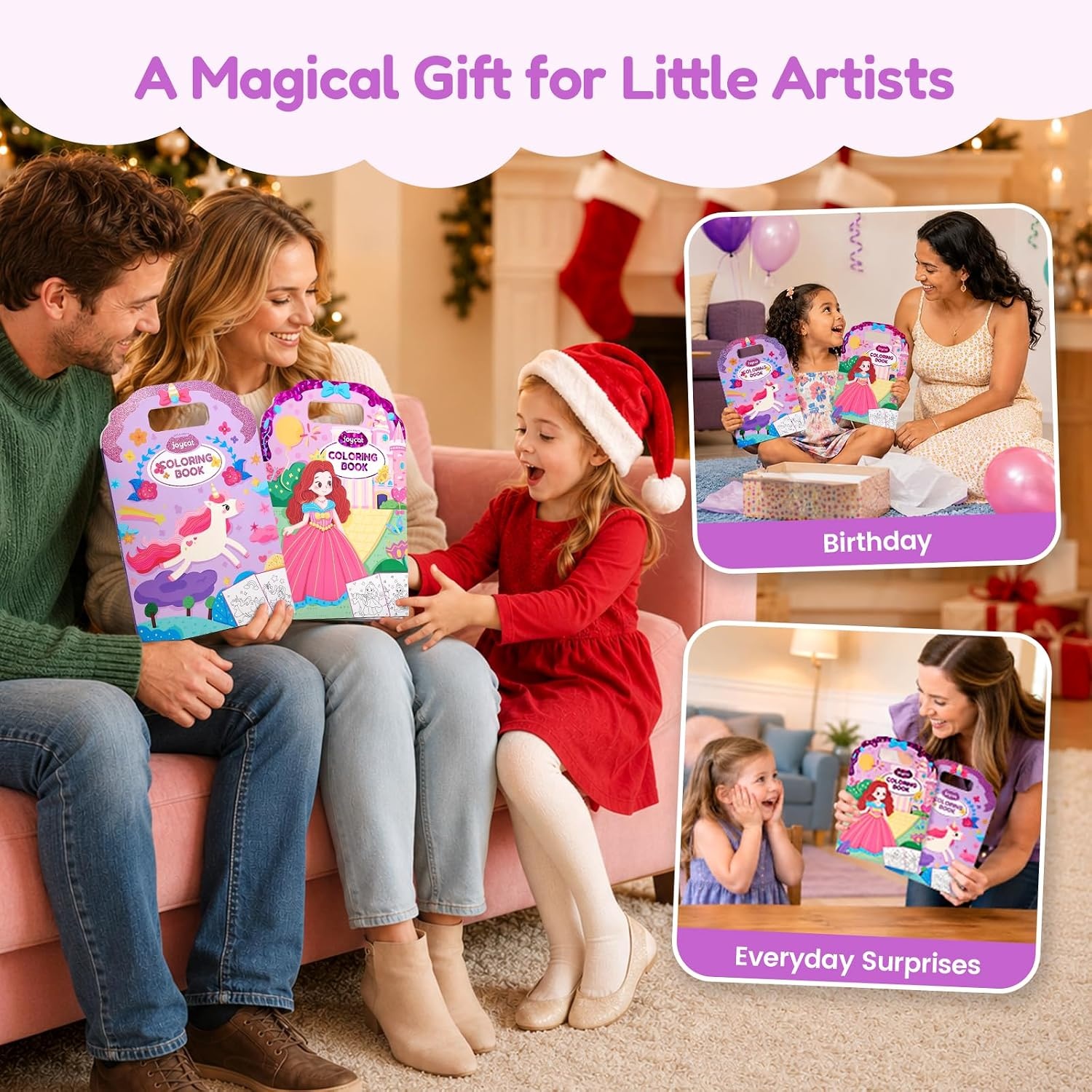 image:imageJoyCat Coloring Books for Kids Ages 48 Mermaid Princess Fantasy ampFairy2 PackPrincess Dreamy Fantasy
