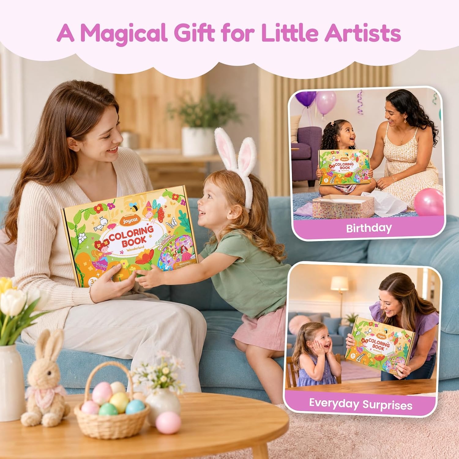 image:imageJoyCat Coloring Books for Kids Ages 48 Mermaid Princess Fantasy ampFairy4 PackMermaid Princess Fantasy Fairy