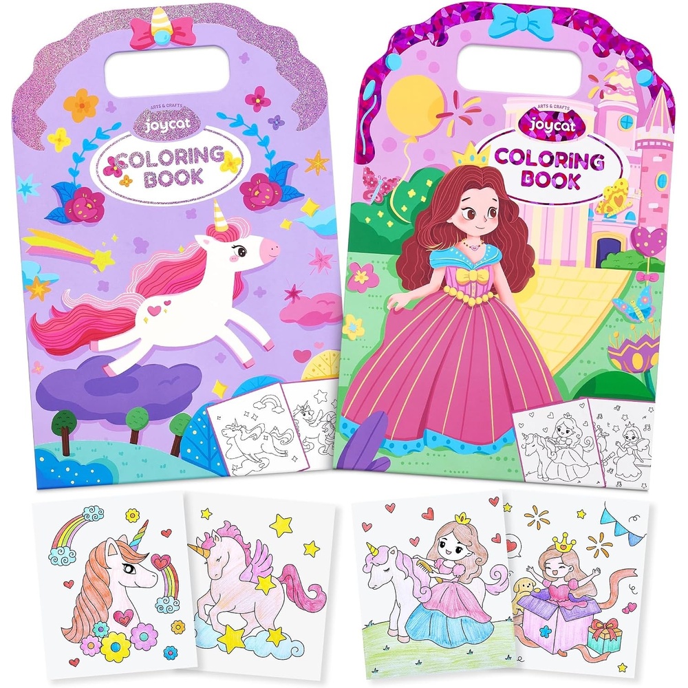 image:imageJoyCat Coloring Books for Kids Ages 48 Mermaid Princess Fantasy ampFairy2 PackPrincess Dreamy Fantasy