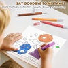 JoyCat 10-Color Erasable Glitter Markers for Kids, Dual Tip Sparkle Pens(Erasable Markers)