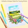 JoyCat 10-Color Erasable Glitter Markers for Kids, Dual Tip Sparkle Pens(Erasable Markers)