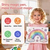 JoyCat 10-Color Erasable Glitter Markers for Kids, Dual Tip Sparkle Pens(Glitter Color Changing Markers)
