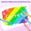 JoyCat 10-Color Erasable Glitter Markers for Kids, Dual Tip Sparkle Pens(Glitter Erasable Markers)
