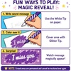 JoyCat 10-Color Erasable Glitter Markers for Kids, Dual Tip Sparkle Pens(Glitter Erasable Markers)