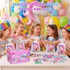JoyCat 12 Pack DIY Poke Art Unicorn + 12 Pack Mermaid Dot Art Party Favors, Mess-Free Craft Kits for Kids Ages 4-9, Activity Set for Birthday Goodie Bags, Classroom Prizes and Group Fun