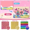 JoyCat 12 Pack Dinosaur Foil Art Party Favors, Craft Kits for Kids Ages 4-9(Unicorn)