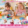 JoyCat 12 Pack Dinosaur Foil Art Party Favors, Craft Kits for Kids Ages 4-9(Unicorn)
