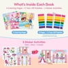 JoyCat 24 Pack Coloring Books & Dress Up Stickers Party Favors for Kids 4-8(Dress Up)