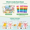 JoyCat 24 Pack Coloring Books & Dress Up Stickers Party Favors for Kids 4-8(Make a Face)