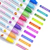 JoyCat 10-Color Erasable Glitter Markers for Kids, Dual Tip Sparkle Pens(Color Changing Markers)