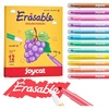JoyCat 10-Color Erasable Glitter Markers for Kids, Dual Tip Sparkle Pens(Erasable Markers)